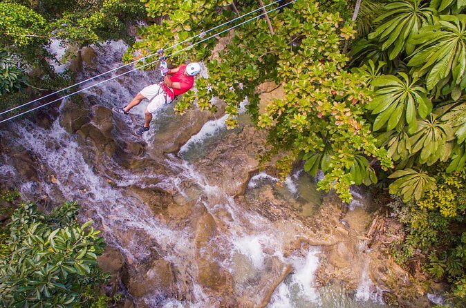 ATV, Horseback Ride, Zipline, Falls Climb + Lunch from Ocho Rios - The guides and group flow: Jerome, Mr.T Williams, and the safety vibe