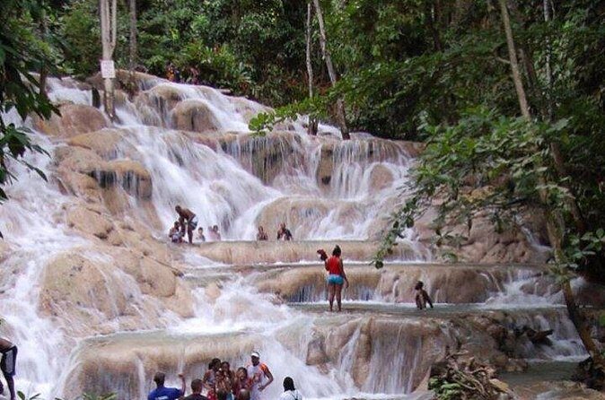 Dunn's River Falls and Blue Hole Private Tour from Ocho Rios - Stop 1: Dunn’s River Falls hike, terraced water, and getting great views