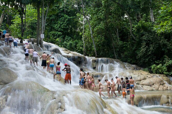 Dunn's River Falls & Blue Hole Combo Tour from Ocho Rios - Along the Way: Sightseeing, Jerk Shack Lunch, and Market Time