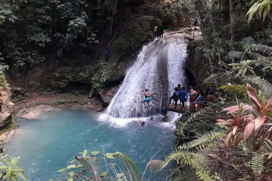 From Ocho Rios: Blue Hole & Dunn's River Falls Tour - Blue Hole Cool Blue Hole: swimming, rope swings, and where the fun gets loud