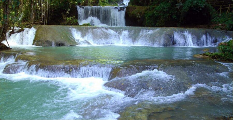 From Ocho Rios: Blue Hole Secret Waterfall & Highlight Tour - Blue Hole Waterfall visit: swimming, ledges, and how to pace yourself