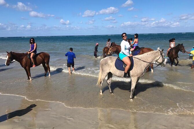Horseback Riding in the ocean & Bamboo Rafting from Ocho Rios - Ocean horseback riding: beach route, horse rules, and comfort tips