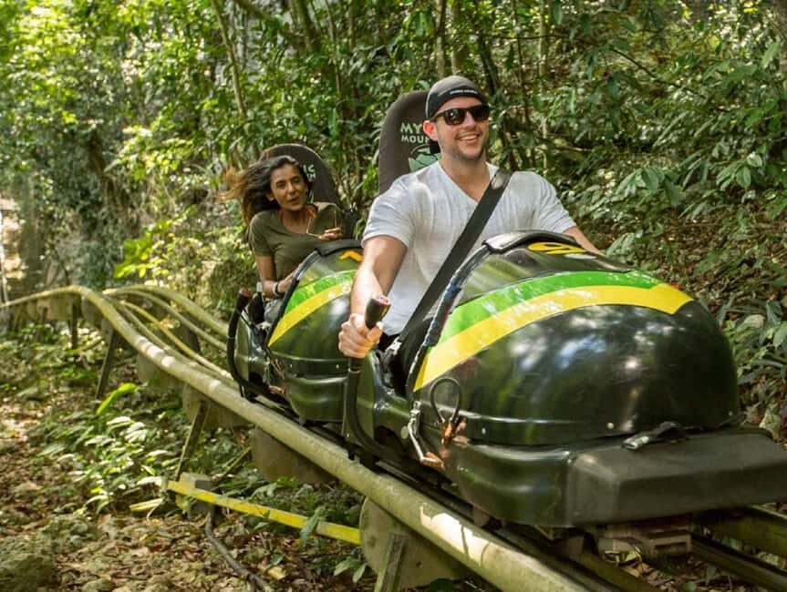 Jamaica Bobsled and Zip Line Adventure Tour - Sky Explorer chairlift: the view before the speed