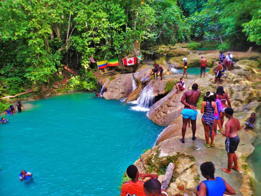 Ocho Rios: Blue Hole, Dunn’s River & Reggae Hill Guided Tour - Dunn’s River Falls: The Staircase Climb (And Why Guides Matter)