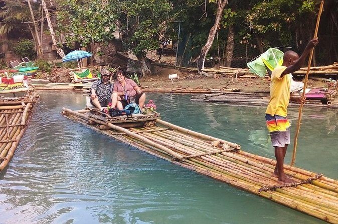 Private River Bamboo Rafting Activity in Ocho Rios Jamaica - Private beach stop: photos, massage for some, beer for others