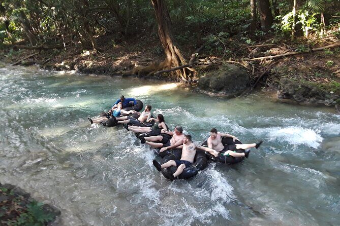 River Tubing and Blue Hole Private Tour from Ocho Rios - The Blue Hole stop: hike to waterfalls, then caves, jumps, and that rope swing